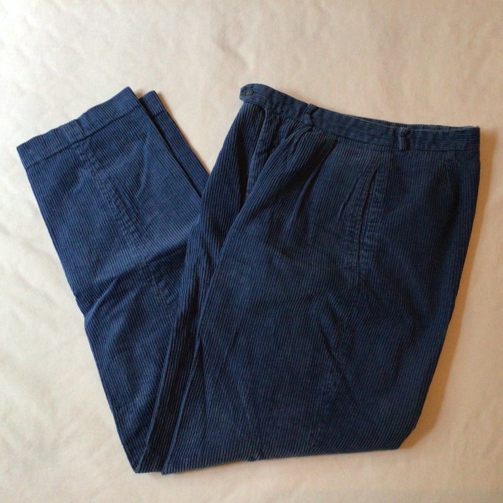 Haberdasher - Blue wide corduroy pants
